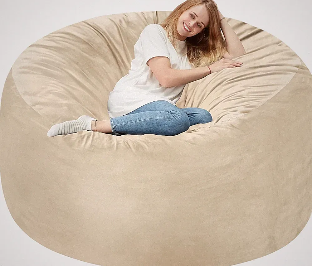 Giant Beanbag with Memory Foam Filled, Large Bean Bag Chairs6FT Bean Bag Chair
