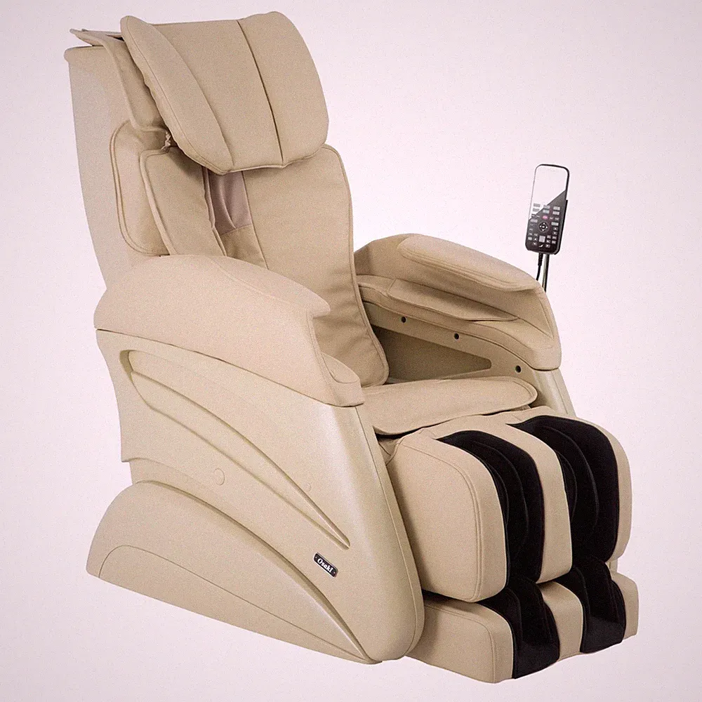 Osaki Titan TW-Chiro 3D Massage Chair S Track Large Oversize Recliner Beige