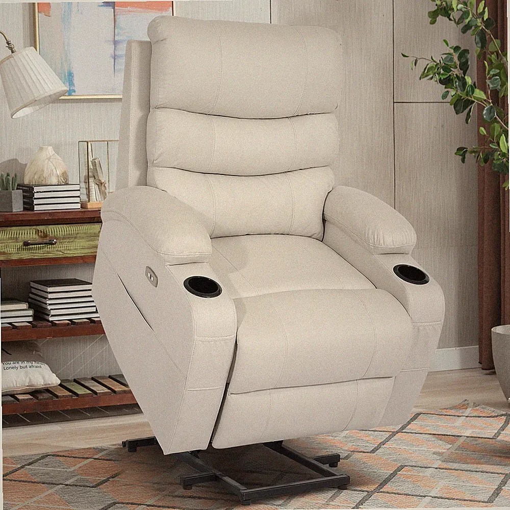 Power Lift Recliner Chairs Technical Fabric Electric Recliner