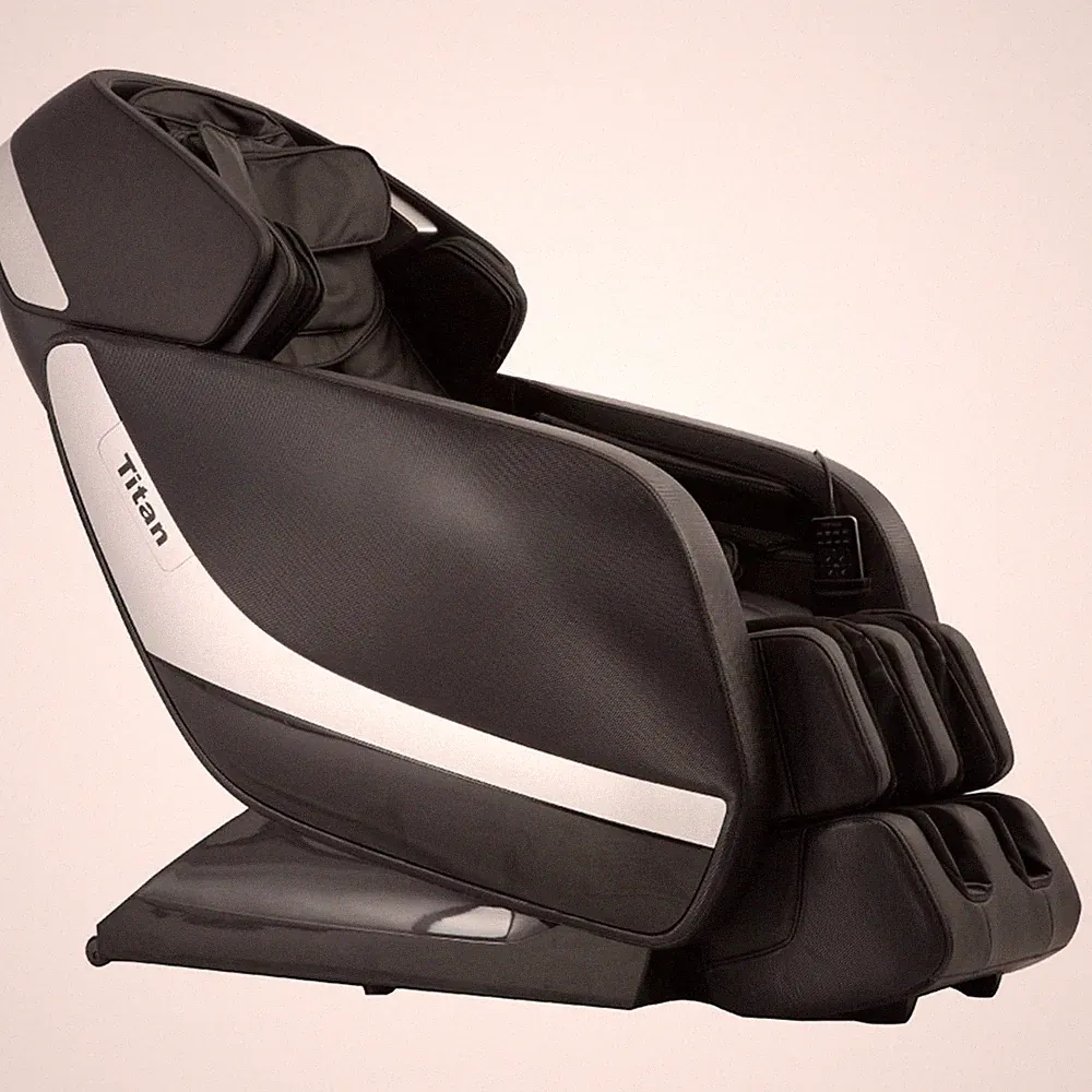 Titan Pro Jupiter XL Large Zero Gravity Massage Recliner Chair L-Track Black